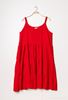 Picture of PLUS SIZE RUFFLED FAUX LINEN DRESS